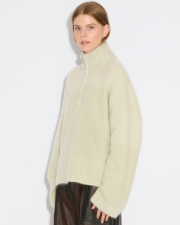 Green Wool Cardigan