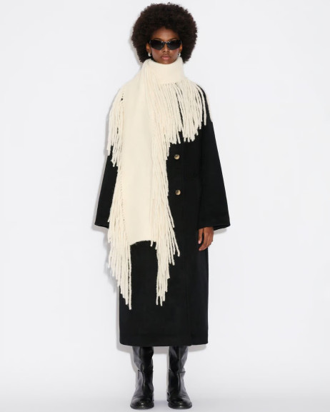 White Wool Scarf