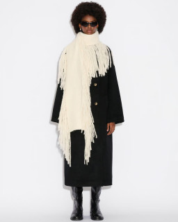 White Wool Scarf