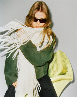 White Wool Scarf