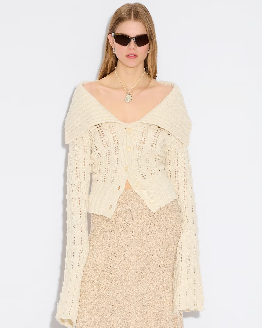Long Oversized Chunky Wool Cardigan Long Oversized Chunky Wool Cardigan