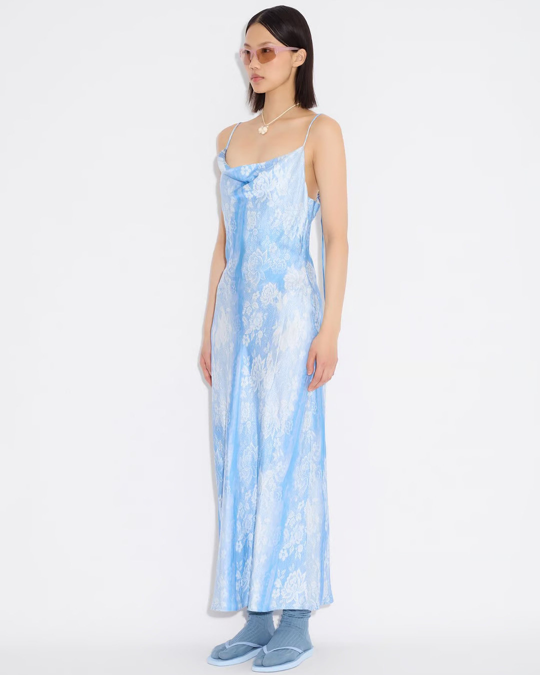 Long Sleeved Blue Maxi Dress Long Sleeved Blue Maxi Dress