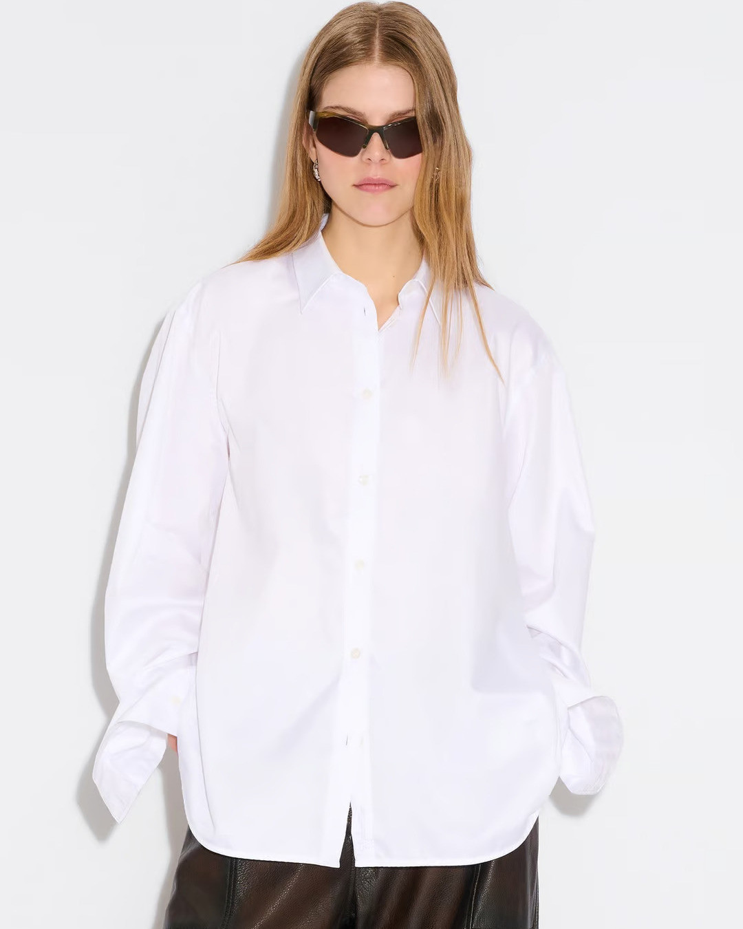 Oversized Loose Fit Cotton Shirt Oversized Loose Fit Cotton Shirt
