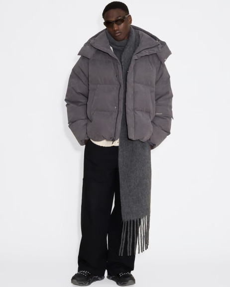 Extreme Oversized Grey Puffer Jacket