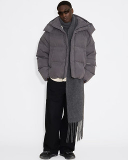 Extreme Oversized Grey Puffer Jacket