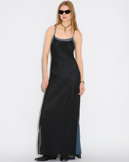 Elegant Forest Green Evening Dress with Belt