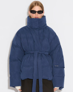 Oversized Blue Puffer Jacket