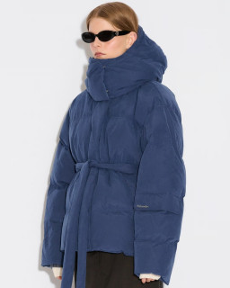 Oversized Blue Puffer Jacket